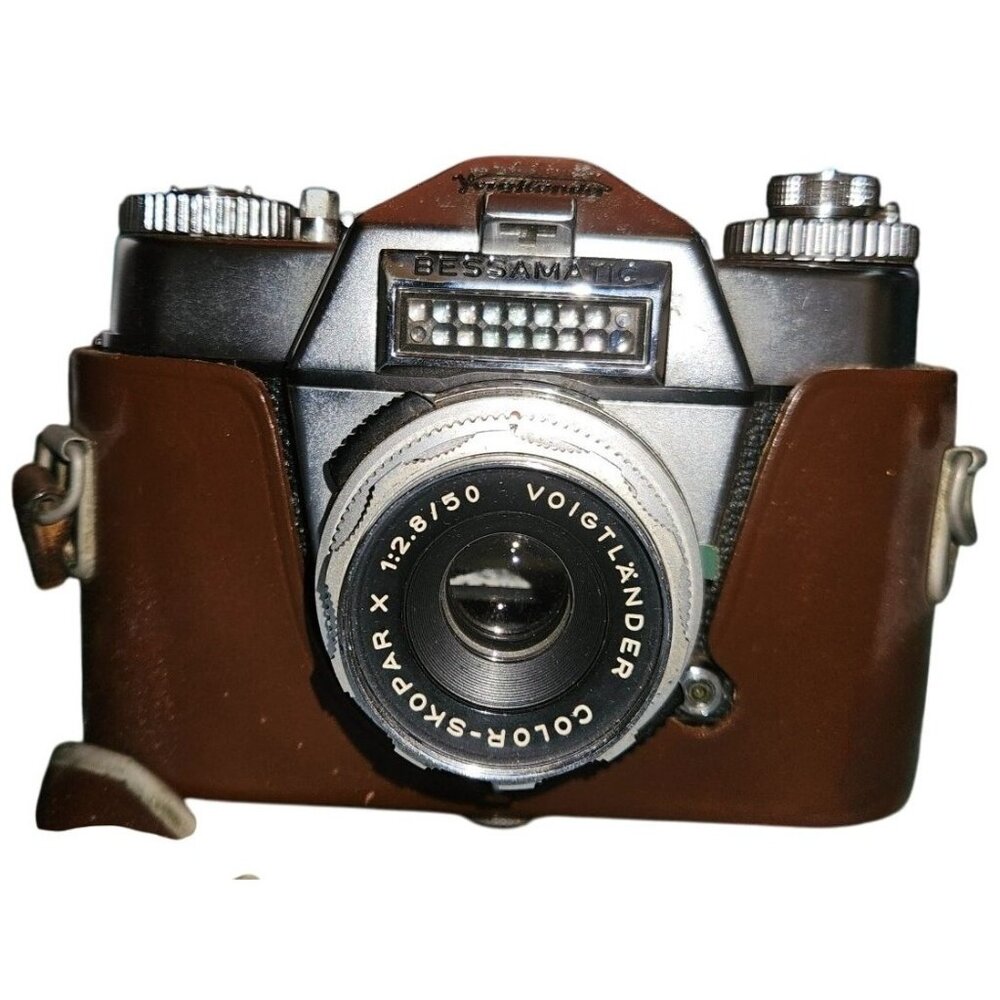Untested Voigtländer Ultramatic CS 35mm Film Camera With Leather Case